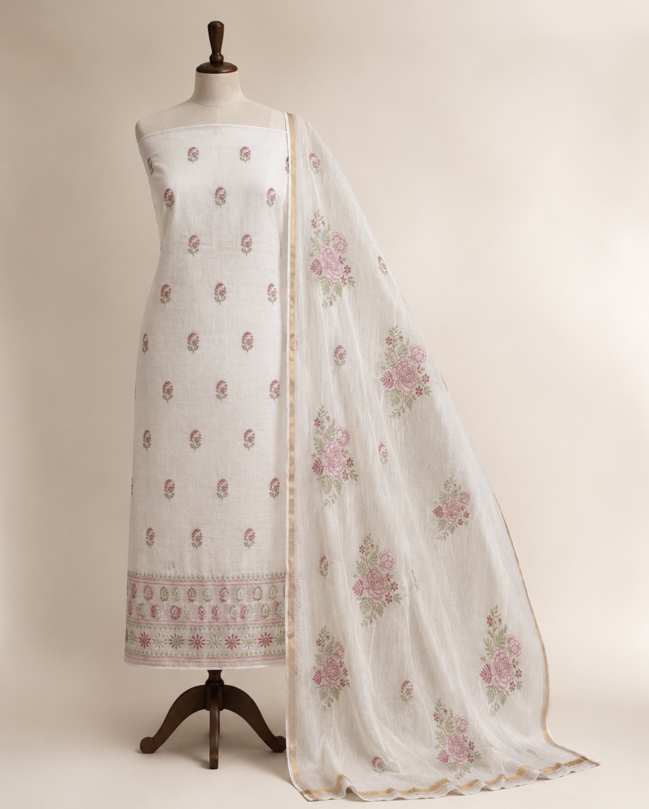 Maheshwari cotton 2 pc set